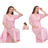 2pc Bridal long honeymoon nighty | Honeymoon Nightgown 2pc