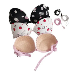 Cute Cartoon Bra & Panty Set | Hello Kitty Style Lingerie | Soft & Adorable Girls