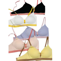 Everyday Comfort Cotton Padded Bra for Women | Non-Wired, Multicolor, Adjustable Straps