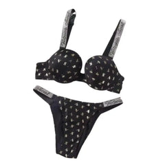 Hot Red Lingerie Set for Women | Push-Up Padded Bra and Thong with Embroidery | Trending Intimates 2025