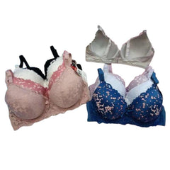 Ladies push up fancy bra for bridal