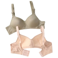 Premium Wireless Seamless Bras | Soft Cotton Comfort Bra Pack for Women | Neutral Tones