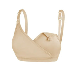 Seamless Maternity & Nursing Bra – Wireless Comfort Support with Easy Clip Access