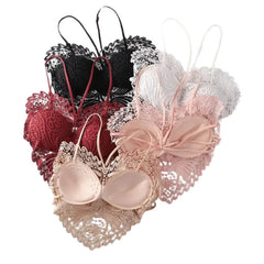 Sexy Lace Crop Top in Red | Deep V Spaghetti Strap Top for Club, Party, Date Night