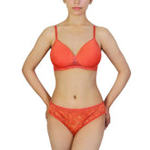 Shapewear Butterfly Back Bra With Lacy Panty Set -Burn Sienaa