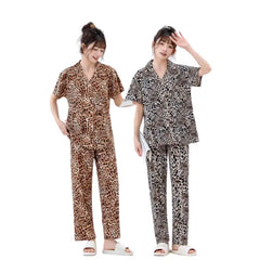 Stylish Leopard Loungewear Set | Trendy Night Suit for Women