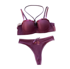 Sexy Padded Lingerie Set with Gold Detailing | Sexy Comfort for Every Curve