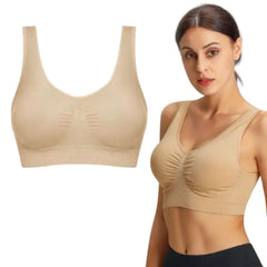 Seamless Sports Bra | Wireless & Breathable | Double Layer Bralette for Women