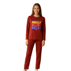 Women's Print Casual Pajama Set|Comfortable Relaxed Fit For Fall