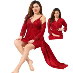 Hot Nighty for Bridal-2pc | Honeymoon Nightgown 2pc