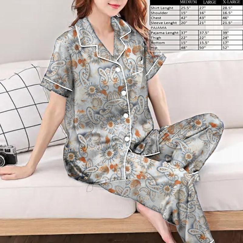 Latest Women's Printed Essentials Night Suit |Branded Shirt Pajama set shapewear.pk Latest Women's Printed Essentials Night Suit |Branded Shirt Pajama set shapewear.pk