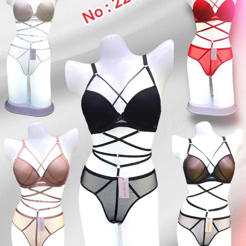 Women's Cut Out Lingerie Bra and Panty Set Mesh Lace Sexy Two shapewear.pk Women's Cut Out Lingerie Bra and Panty Set Mesh Lace Sexy Two shapewear.pk