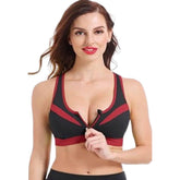 Best Sports Bra Front Open Bra Women Double Layer Zipper Sports Top Push Up Bra