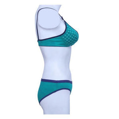 Blue Lily Bra Panty Set