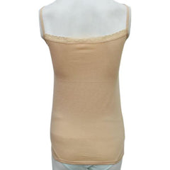 Body Hugging Stretchable Cotton Camisole With Lace For Women
