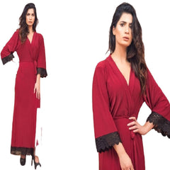 Bridal Nighty Set Women Sleepwear with Bra Panty Set Long Nightwear for Ladies