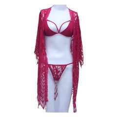 Canadian lingerie Three Piece Hot Nighty Set - Shapewear. Pk