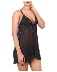 Cheap lingerie online Lace & Mesh Baby-doll with G-String