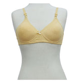Cotton Bra Tiny Dots Bra Wirefree Padded Push Up Bra Full Coverage Cotton Bra