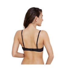 Dotted Jacquard Padded Medium Coverage Bra