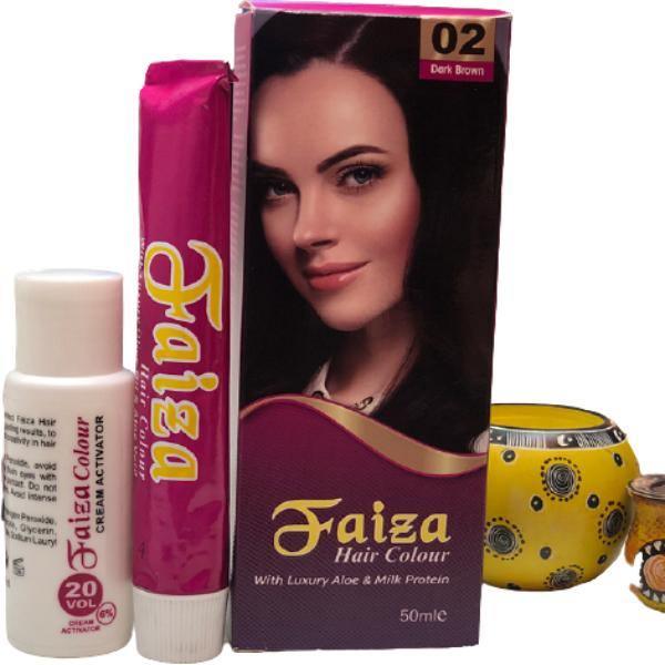 Faiza Hair Color 02 Dark Brown
