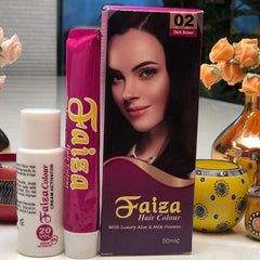 Faiza Hair Color 02 Dark Brown