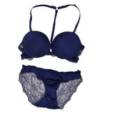 Fancy Front Opening Magnet Buckle Closure Bra Panty Set