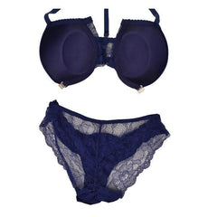 Fancy Front Opening Magnet Buckle Closure Bra Panty Set