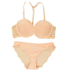 Fancy Front Opening Magnet Buckle Closure Bra Panty Set