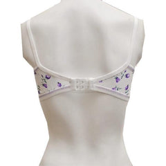 Floral Design Cotton Woven Summer Bra