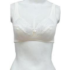 Front Embroidered Elegant Cotton Bra
