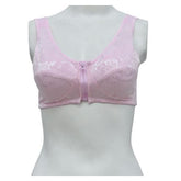 Front Open Bra for Elderly Zipper Front Poly Bra For Women Front Open Bra Full Coverage