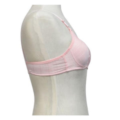 Glossy Check Print Girl Bra