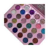 Happy Unicorn 30 Colors Glitter Eyeshadow Palette Party Glitter Eye Pressed Powder Makeup