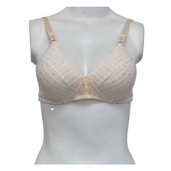 Ladies Full Cup Wire-Free Bra Twinkling Hearts Single Padded Soft Bra For Women