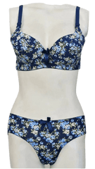 Luxury bra and panty sets price in Pakistan Spring Flowers Padded bra panty sets
