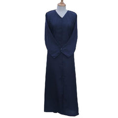 Open Abaya Plintess Plain Front Open Abaya Open Front with Buttons