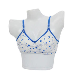 Pack Of 2 Dot Printed Cotton Bra For Women