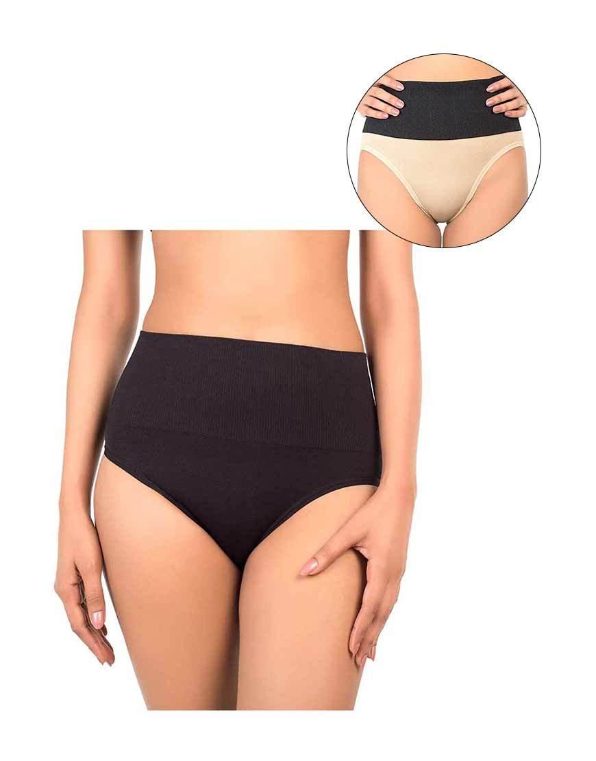 Pack Of Two Seamless High Waisted High Shaping Brief
