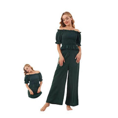 Pajama Crop Top Women Crop Top Ribbed Ruched Half Sleeve Crop Top With Bottom