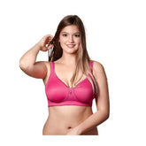 Plus Size Breathable Full-Cup Wire-free T-Shirt Bra