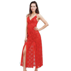 Red Night Dress Nighty For Bride Wedding Night Dress For Bride Full Net Nighty