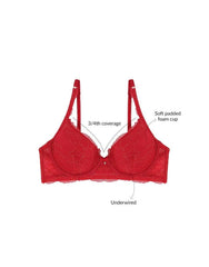 Sexy Brides Plunge Bra with Low Rise Panty Set