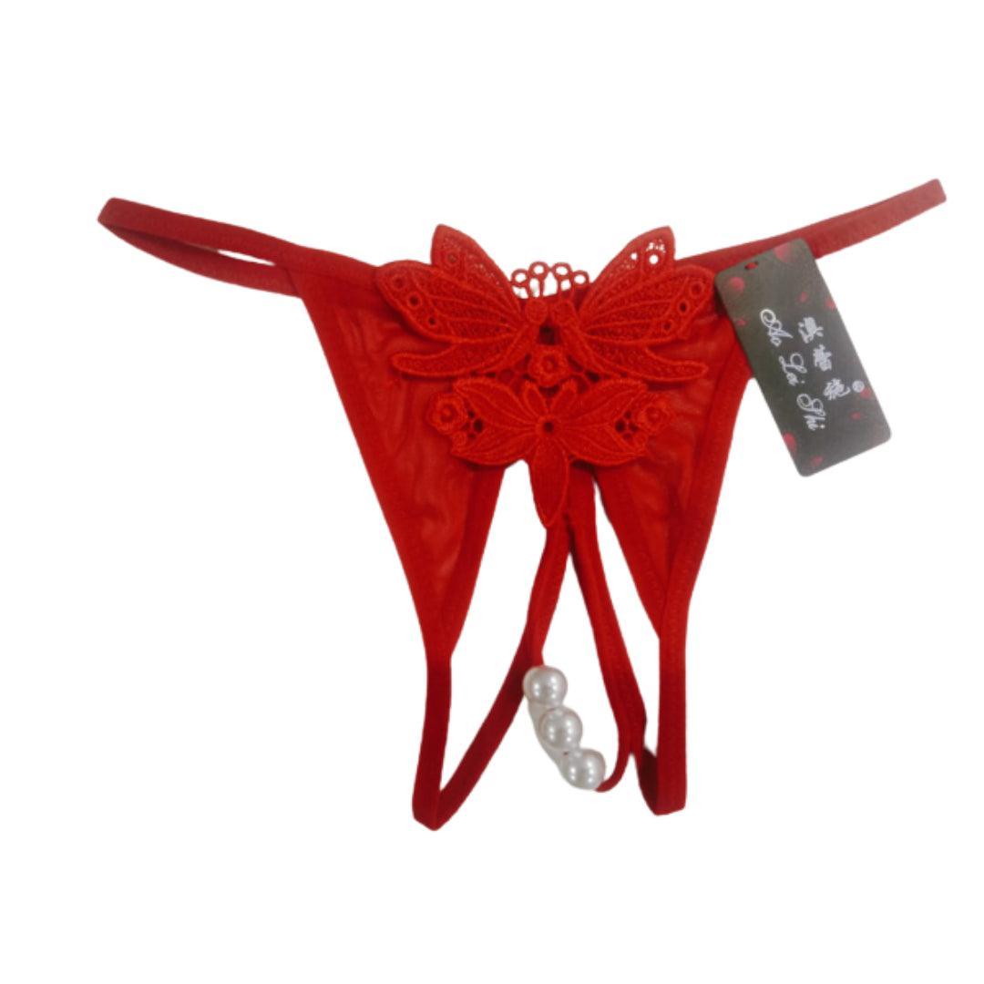 Women Crotchless Underwear Lingerie Thong String Briefs Panties Knickers