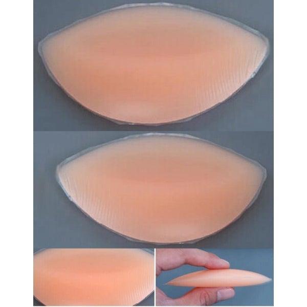 Silicone Bra Inserts  Silicone Elliptical Shaped Breast Enhancers