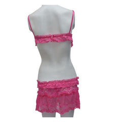 Skirt Erotic Bra Panty Set