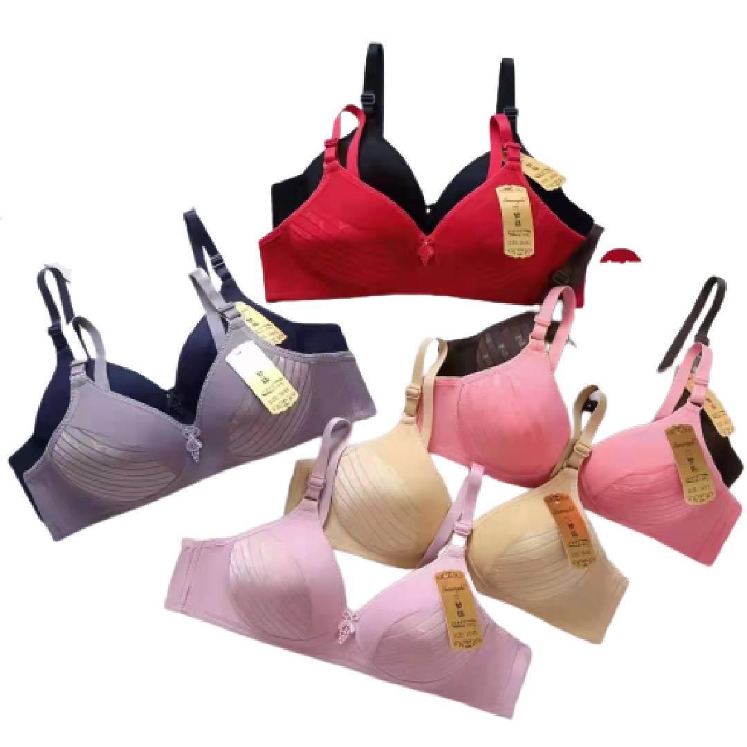 Soft Padded Push-Up Bra with Adjustable Straps Multi Floral Cut