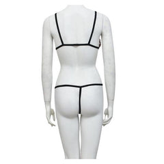 Stylish Bra for Honeymoon See Through Embroidered Bra Panty Set