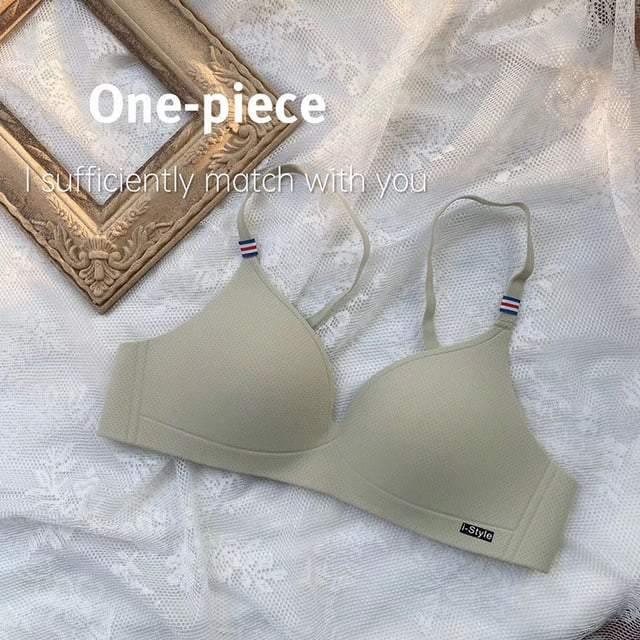 Thin Cup Seamless Push-up Non-wired Strap Comfortable Bra