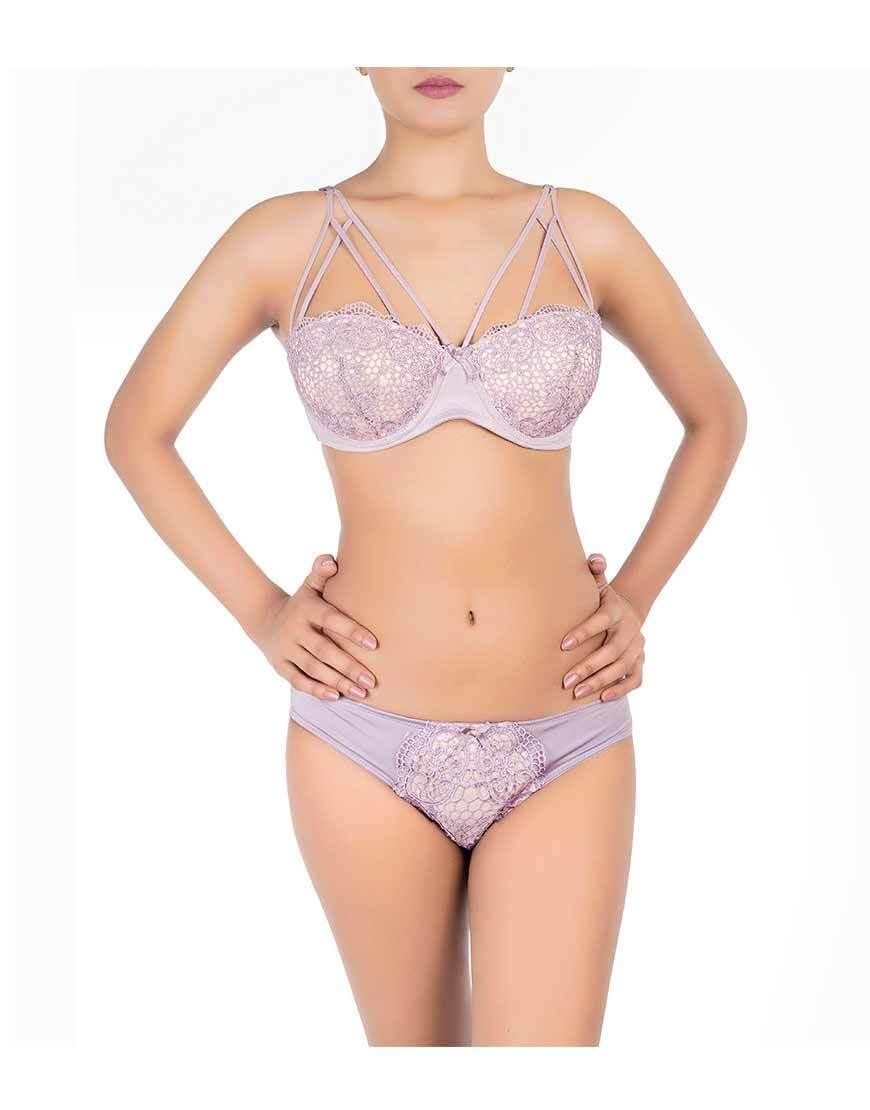 Touch Cage Cup Bra Set